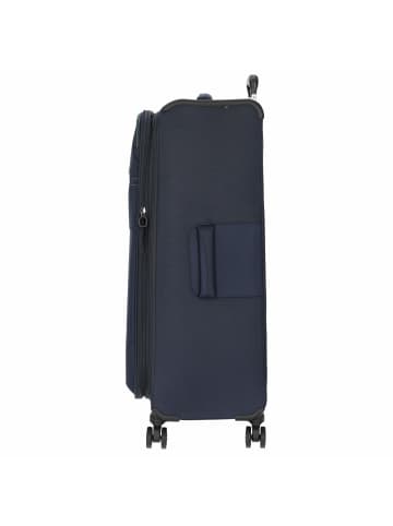 D&N Travel Line 9004 - 4-Rollen-Trolley L 79 cm in blau