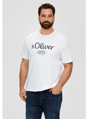 s.Oliver T-Shirt kurzarm in Weiß