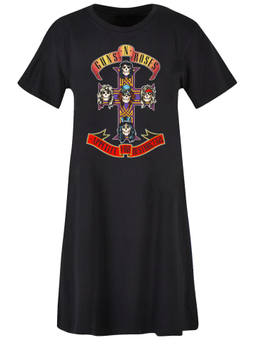 F4NT4STIC Damen T-Shirt Kleid Guns 'n' Roses Damen T-Shirt Kleid in schwarz