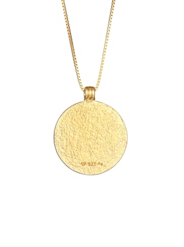 Elli Halskette 925 Sterling Silber Drache, Münze, Ornament in Gold