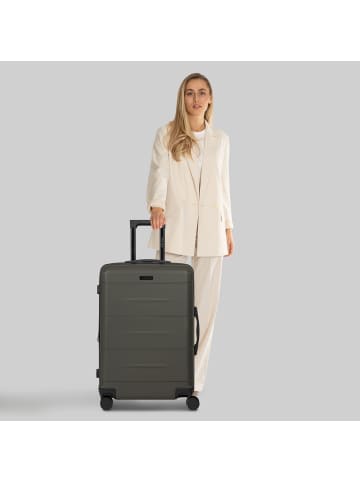 Police London 4 Rollen Trolley 64 cm mit Dehnfalte in cool olive