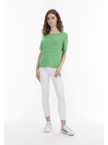 myMo Damen Strickpullover in Hellgrün