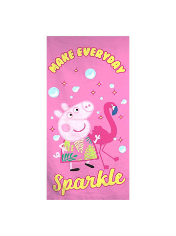 Peppa Pig Strand-/Badetuch Peppa Pig - (L) 140 cm x (B) 70 cm in Rosa