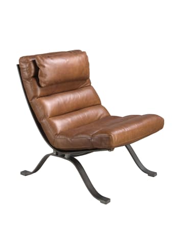 Angel Cerdá Sessel 5161 in Dunkelbraun / Stahl – (B)66 x (H)96 x (T)90 cm
