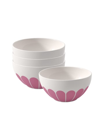 Villeroy & Boch 4er Set Müslischalen Fleur Couleur in ø 14,1 cm in Cassis