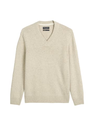 Marc O'Polo V-Neck-Pullover regular in gray silk