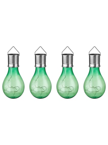 Butlers Solar-Glühbirne SUNLIGHT 4er-Set in Grün