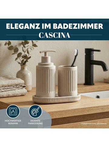 eluno Bad-Accessoires Set CASCINA 3tlg. ca. 8 x 18 x 8 cm (B/H/T)
