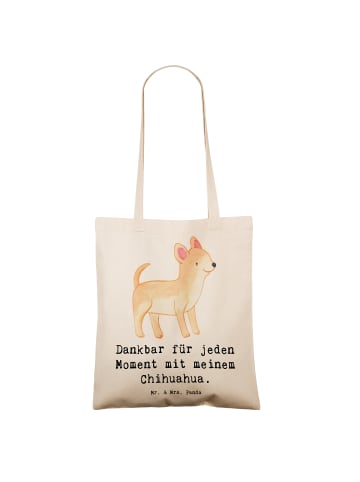 Mr. & Mrs. Panda Shopper Chihuahua Moment mit Spruch in Creme