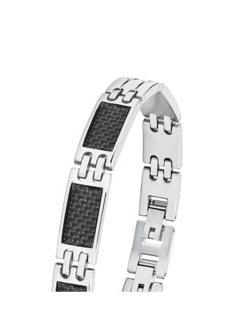 Amor Armband Edelstahl, Carbon in Schwarz