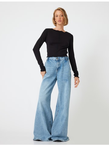 KOTON T-shirt in Schwarz