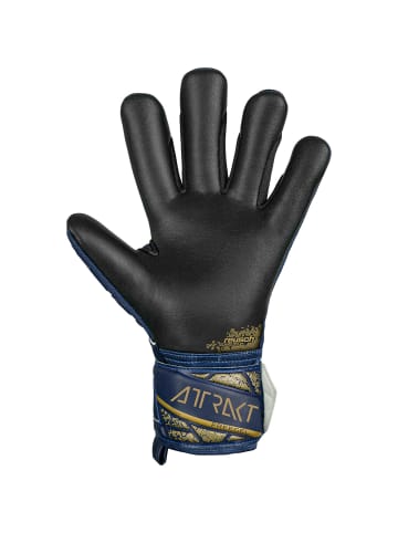 Reusch Torwarthandschuhe ATTRAKT FREEGEL SILVER in premium blue-gold-black