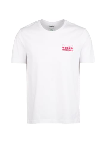 Diadora T-Shirt Light Your Fire in weiß / pink