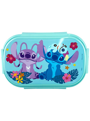 Lilo & Stitch Brotdose Disney Lilo & Stitch mit 2-Fach-Unterteilung & Göffel-Messer in Bunt