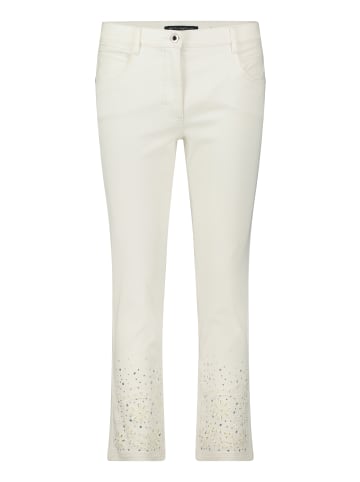 Betty Barclay Casual-Hose mit Stickerei in Rohweiß