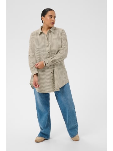 KAFFE curve Tunika KCnana Loose fit in Brindle / Turtledove Stripe