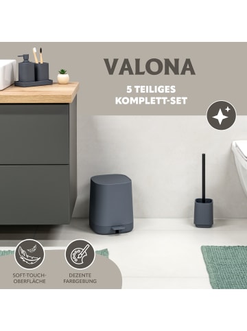 eluno Bad-Accessoires Set VALONA 5tlg. ca. 21 x 25,5 x 21 cm (B/H/T)