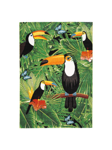 Pergamon Teppich Faro Tropical Tukan in bunt