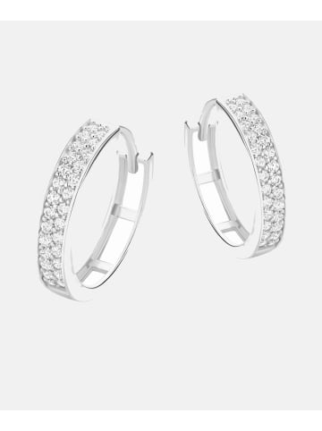 Diamant L'éternel Ohrringe aus 375 Weißgold