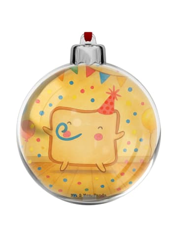 Mr. & Mrs. Panda Weihnachtsschmuck Toast Party Design ohne Spruch in Weiß