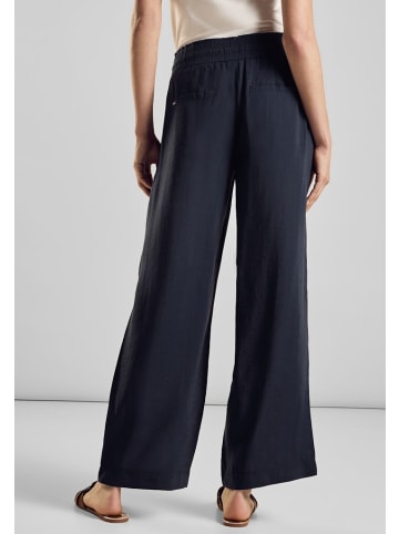 Street One Wide Leg Hose in Blau