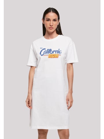 F4NT4STIC Oversized Kleid CALIFORNIA GAMES LOGO in weiß