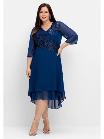 sheego Abendkleid in blau