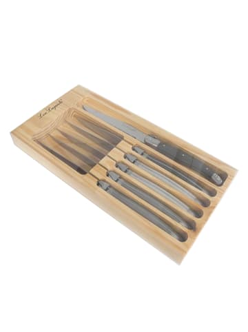 Lou Laguiole 6-tlg. Steakmesser Set TRADITION in creme