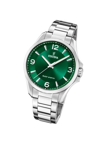 Festina Analog-Solaruhr Festina Solar Energy silber groß (ca. 42mm)
