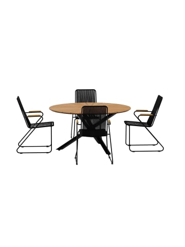 ebuy24 Schwarz 140 x 140 cm