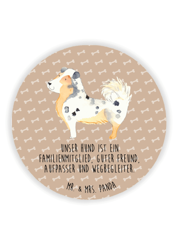 Mr. & Mrs. Panda magnet Hund Australien Shepherd mit Spruch in Hundeglück