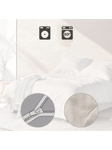 Irisette Soft-Seersucker Bettwäsche in beige