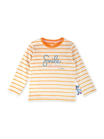 Sigikid Langarmshirt Wild Flamingo in creme/orange