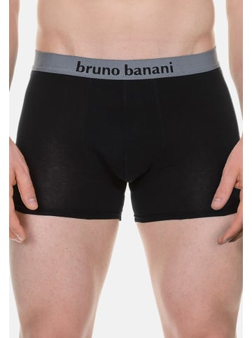Bruno Banani Retro Short / Pant Flowing in Schwarz / Grau Melange