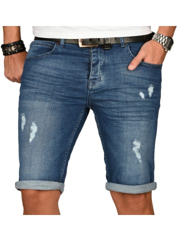 Alessandro Salvarini Jeansshorts Salvarini-Shorts-Multi2 in Dunkelblau