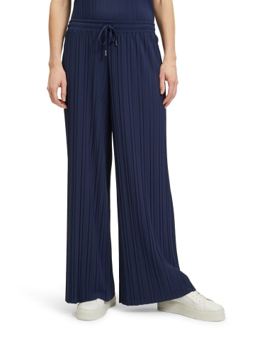 BETTY & CO Stretch-Hose mit Plissee in Navy Blue