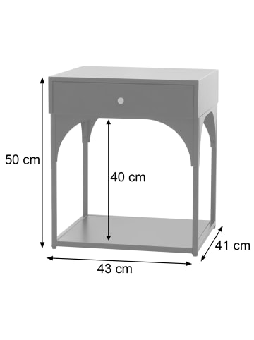MCW Nachttisch O88, Weiß