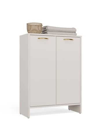 kommodly Badezimmerschrank Kato in Beige - (B)66cm x (T)30cm x (H)90cm