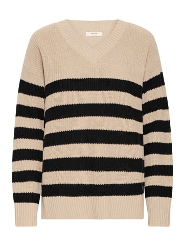 Oxmo V-Ausschnitt-Pullover OXKalane in Natur