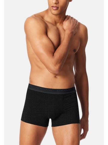 UNCOVER BY SCHIESSER Retro Short / Pant Cotton in Blau / schwarz