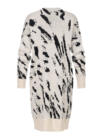 Cloud5ive Cloud5ive Longform Knit Cardigan in black/beige