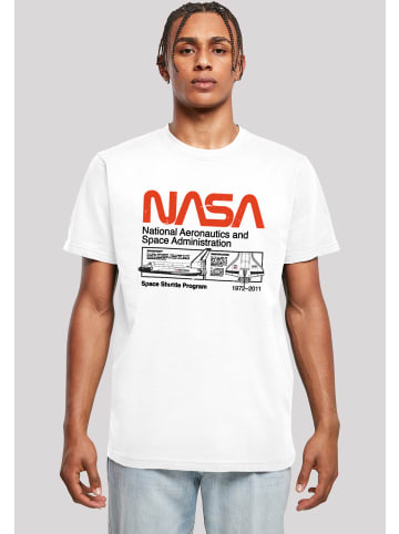 F4NT4STIC T-Shirt NASA Classic Space Shuttle White in weiß