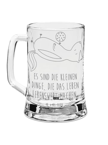 Mr. & Mrs. Panda Krug Stinktier Ball mit Spruch in Transparent