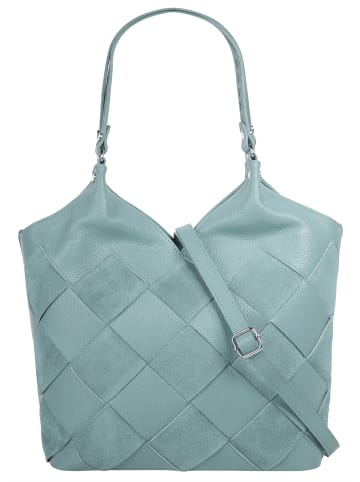 Samantha Look Shopper echt Leder in blau