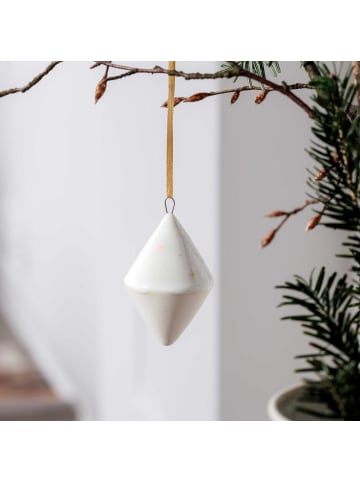like. by Villeroy & Boch Ornament Doppelkegel Winter Glow in Beige in beige