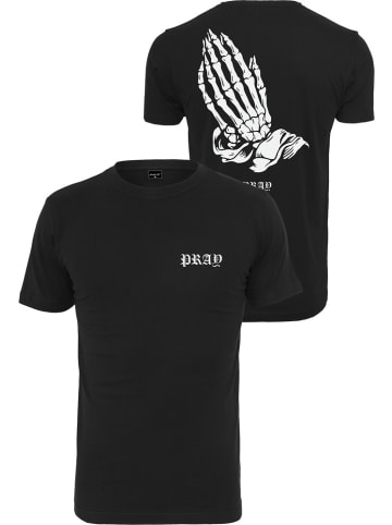 Mister Tee T-Shirt "Pray Skeleton Hands Tee" in Schwarz