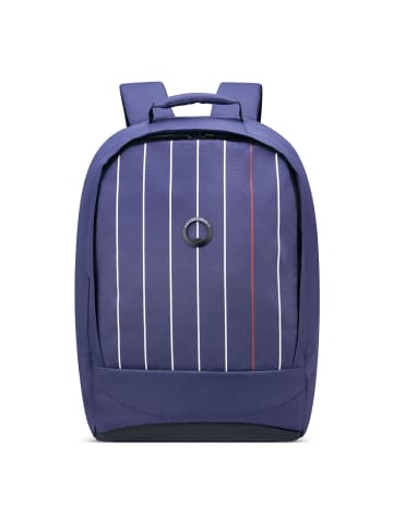 Delsey Securban Rucksack RFID 40 cm Laptopfach in blau gedruckt