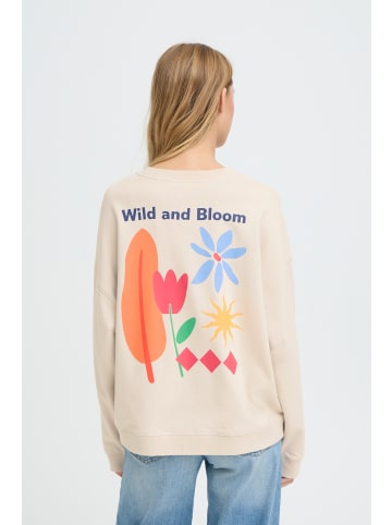ICHI Sweatshirt IHBAUMA Loose fit in BIRCH / MULTI