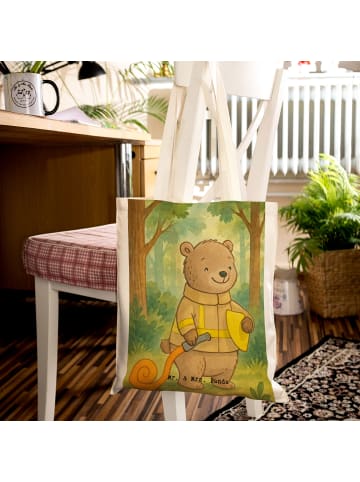 Mr. & Mrs. Panda Jutebeutel Bär Freiwillige Feuerwehr Design ohn... in Weiß