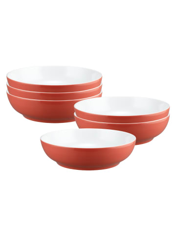 Seltmann Weiden 6er Set Foodbowls Liberty Pure Colors in ø 25 cm in Flamingo Red
